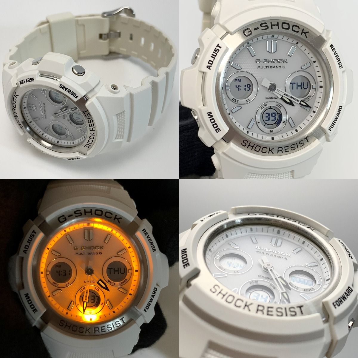 CASIO カシオ G-SHOCK AWG-M100SMW-7AJF ホワイト 電波ソーラー メンズ 