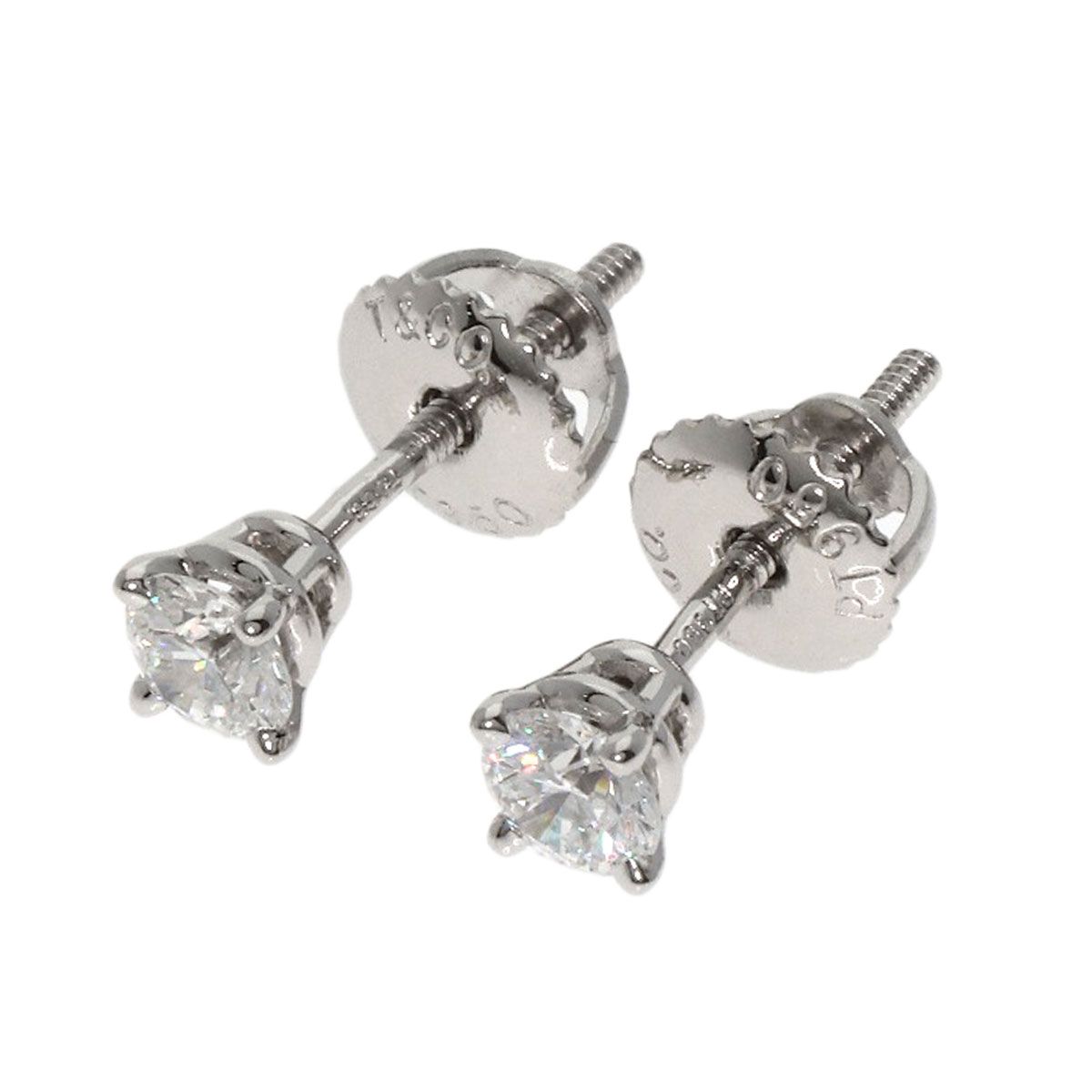 TIFFANY&Co. ティファニー ソリティア ダイヤモンド ピアス PT950 