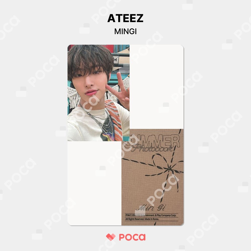 ATEEZ - ATEEZ SUMMER PHOTOBOOK kq トレカ ミンギ ATEEZ ミンギ トレカ ATEEZ 2024 SUMMER PHOTOBOOK DVD ver