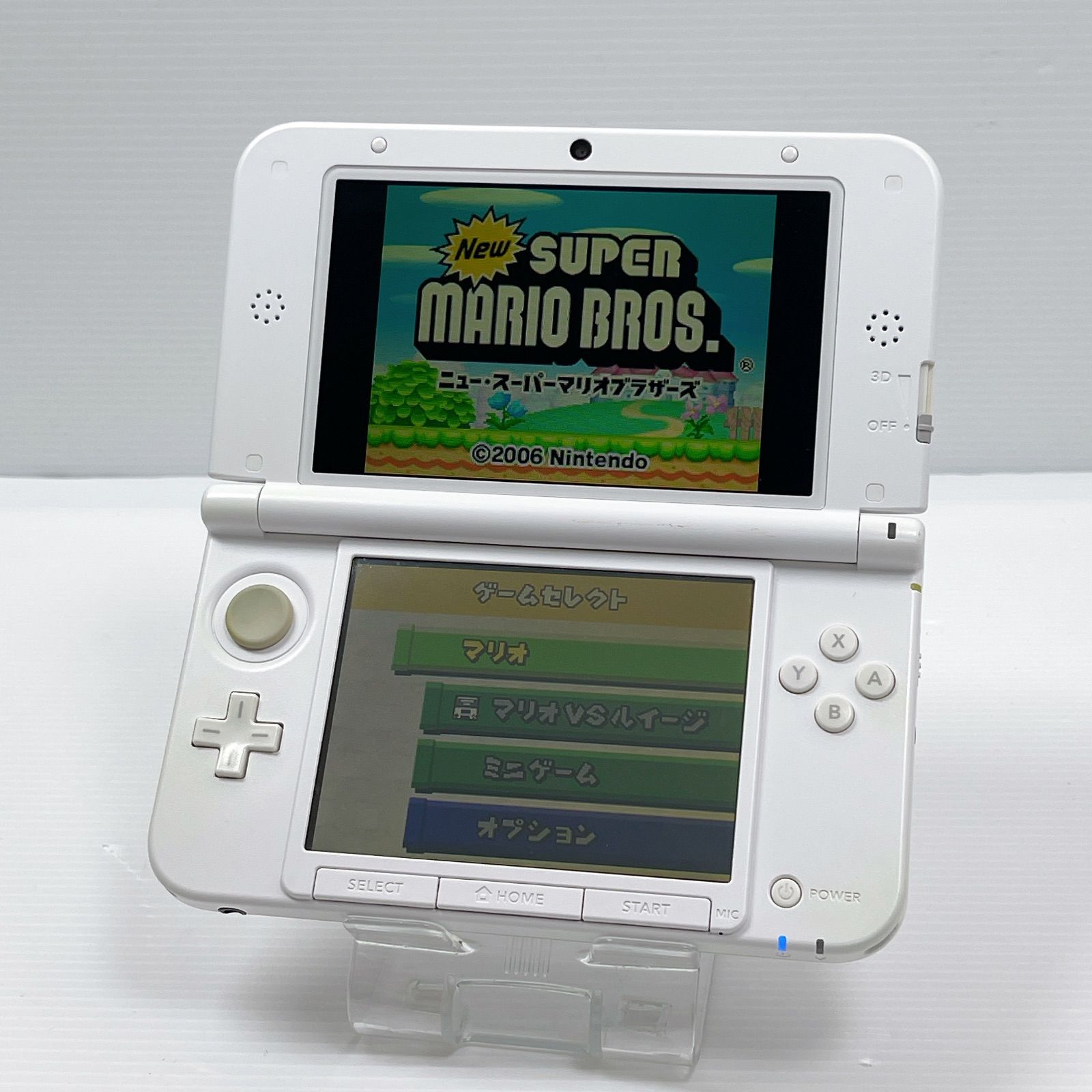 ニンテンドー 3DSLL ホワイト 外装 遊べるセット 動作 済み ds 3dsll 3DS LL 任天堂