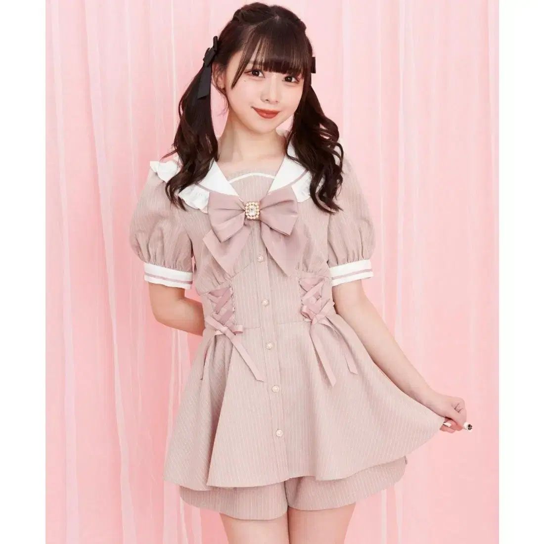 量産型 地雷系 Secret Honey シークレットハニー セーラー セットアップ ピンク