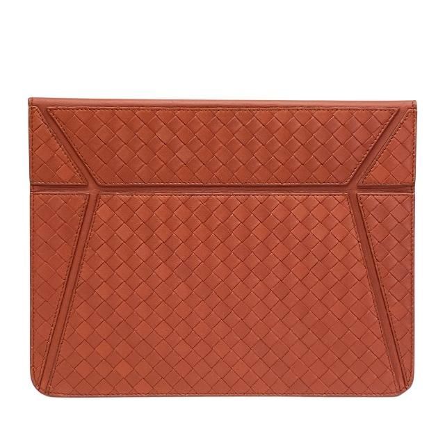 BOTTEGA VENETA ボッテガヴェネタ iPadケース アイパッドケース イントレチャート レザー ライトブラウン