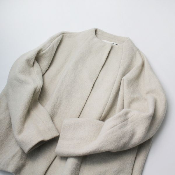 美品 2020AW evam eva エヴァムエヴァ E203K053 プレスウールショート