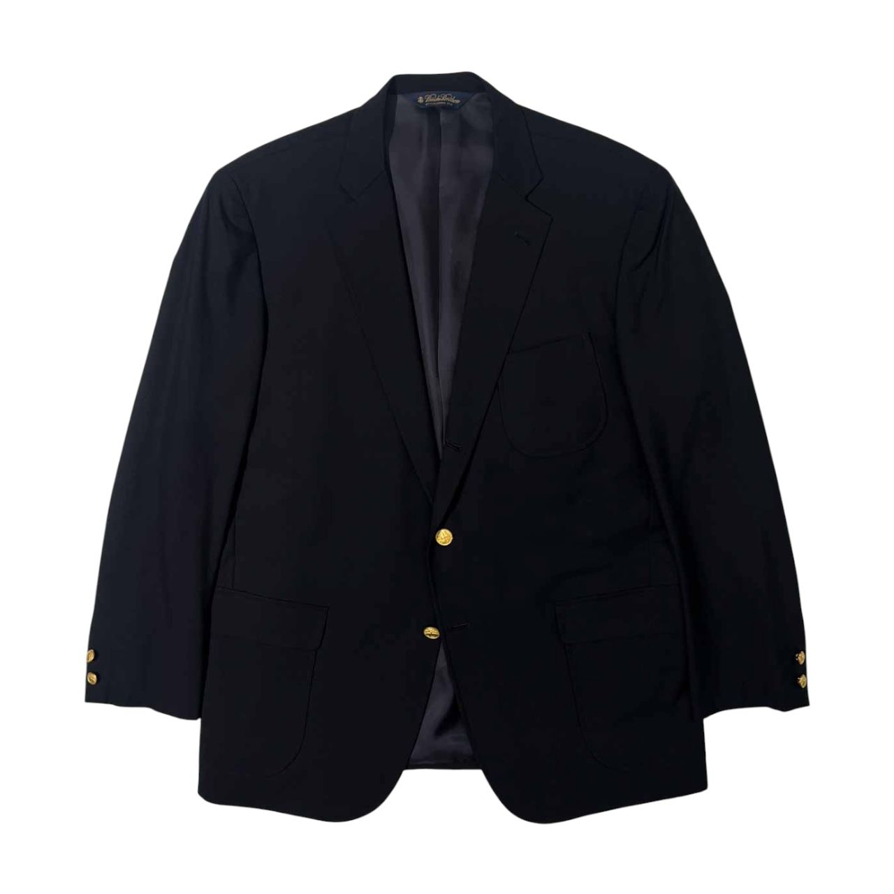 Brooks Brothers I型ジャケット 紺ブレ 36 カノニコ BROOKS BROTHERS ブルックスブラザーズ CANONICO生地 段返3B