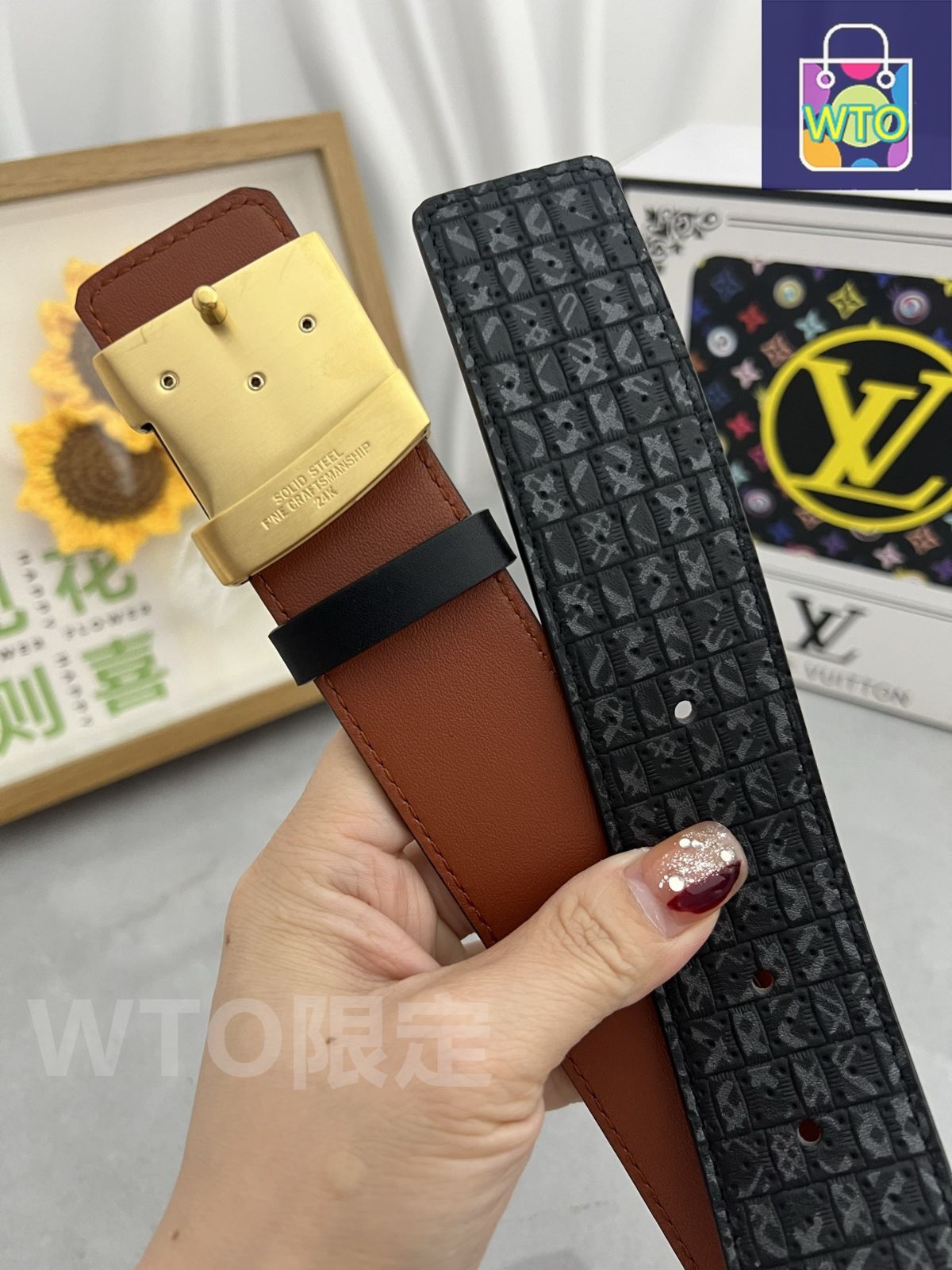 専用様【セール】極美品ルイヴィトン LOUIS VUITTON ベルト 希少 ルイヴィトン LOUIS VUITTON ベルト モノグラム ゴールド