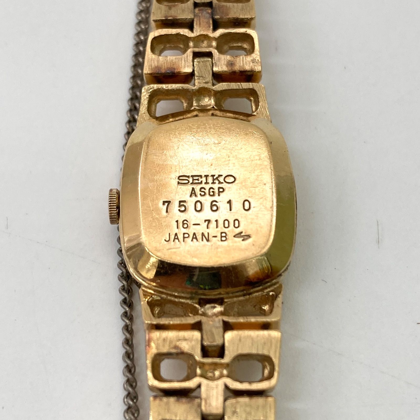 稼働 SEIKO レディース腕時計 天然ルビー ブレスウォッチ
