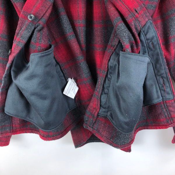 ORVISオービス　ヘビーフランネルチェックシャツジャケット　エンジ XL古着. 古着】 ORVIS オービス ヘビーフランネルシャツ オンブレ