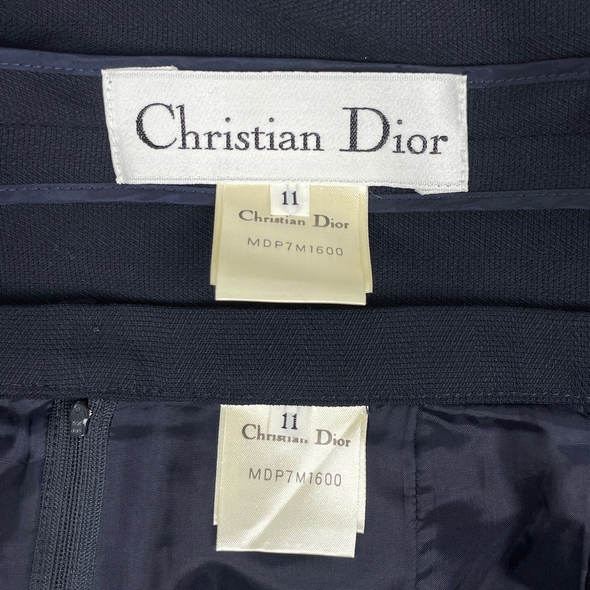 クリスチャンディオール ダブル セットアップ スーツ ロゴボタン クリスチャンディオール Christian Dior ロゴボタン