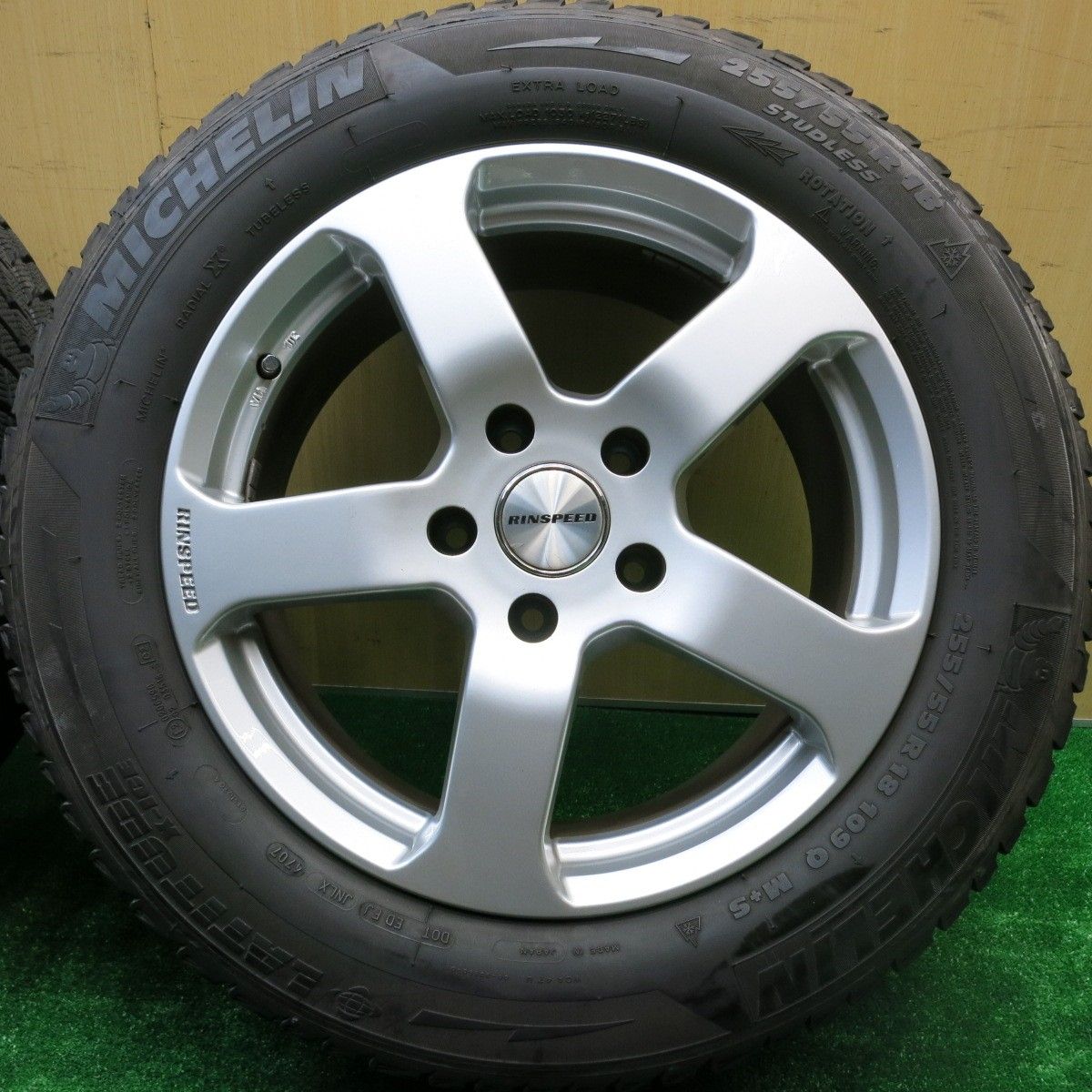 バリ溝！9.5分☆ワーゲン トゥアレグ 等 RINSPEED C5/ES 255/55R18 