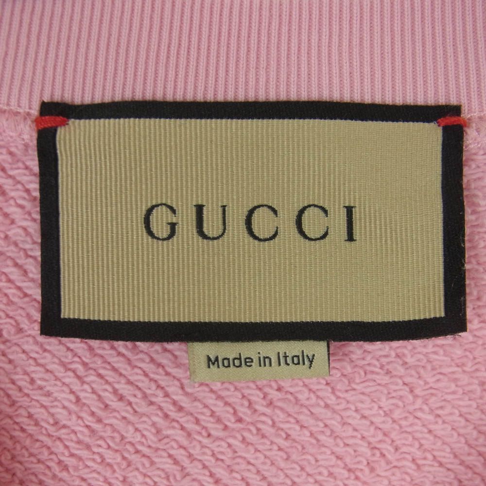 し*ん様 GUCCI ピンク トレーナー GUCH BAND GUCCI - 浜崎あゆみさん着用 GUCCI ピンクスウェットの通販 by