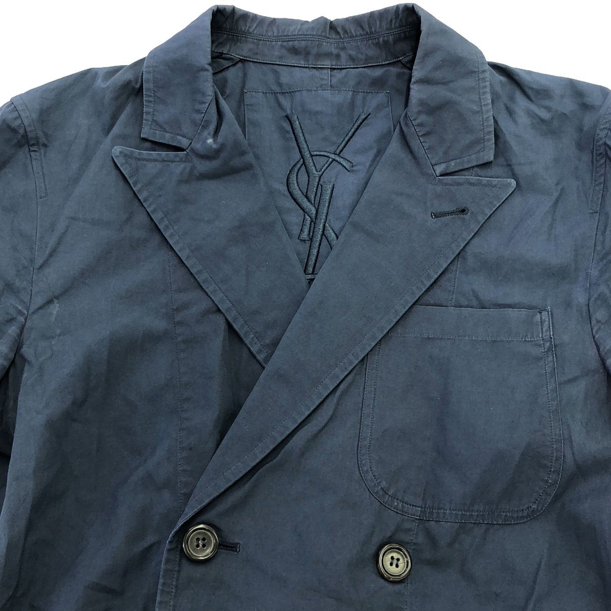 YVES SAINT LAURENT イヴサンローラン 12SS コットンダブルブレスト 