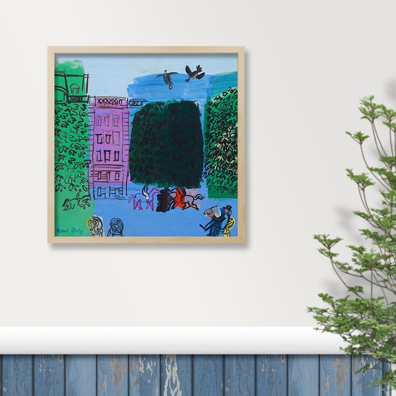 A3短辺正方形 デュフィ ポスター 林の並木道 アートポスター ラウル