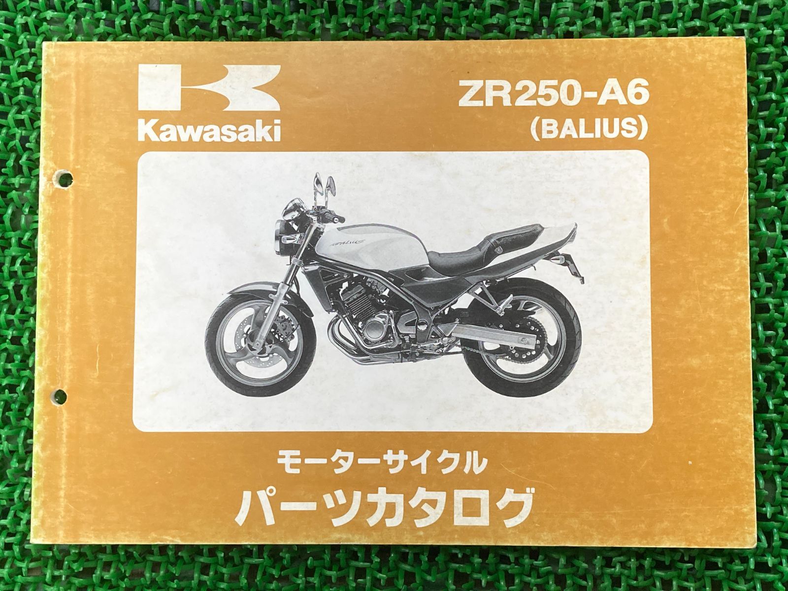 バリオス パーツリスト 1版 カワサキ 正規 中古 バイク 整備書 ZR250-A6 ZR250A kU 車検 パーツカタログ 整備書