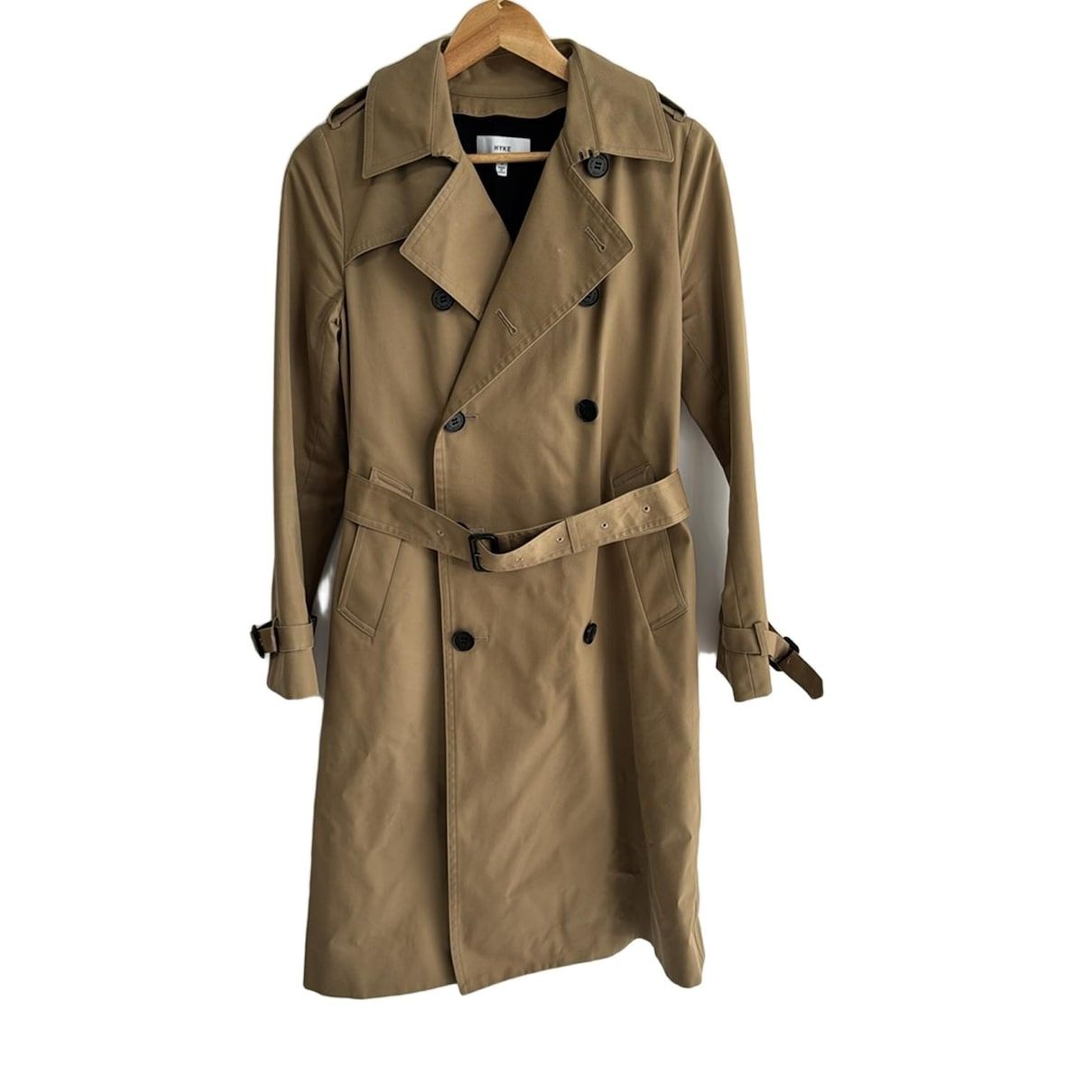 HYKE(ハイク) トレンチコート サイズ3 L メンズ - ライトブラウン 長袖