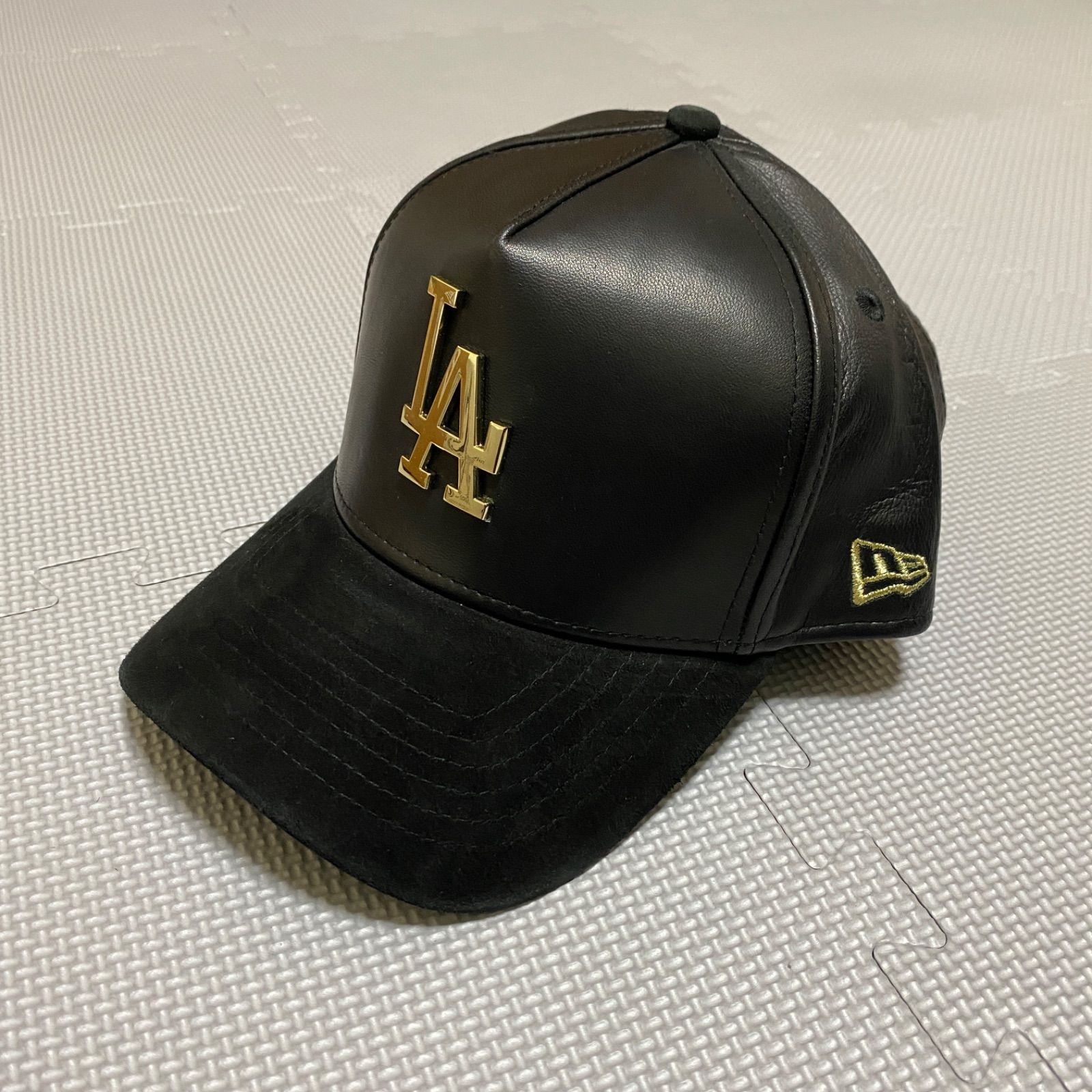 ☆新品☆訳あり NEWERA ロサンゼルス ドジャース キャップ ラムレザー-