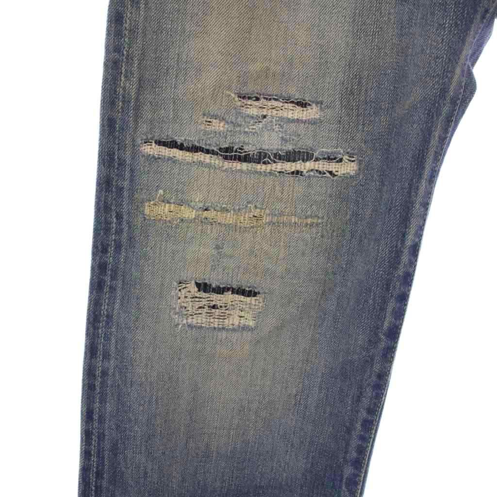 hysteric glamour scab denim ダメージ加工　グレー hysteric glamour scab denim ダメージ加工 グレー パンツ