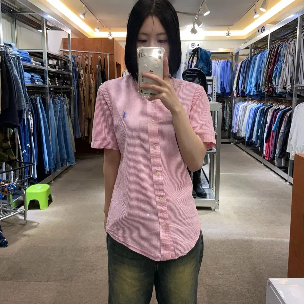 XS POLO ポロ Ralph Lauren ラルフローレン チェック シャツ