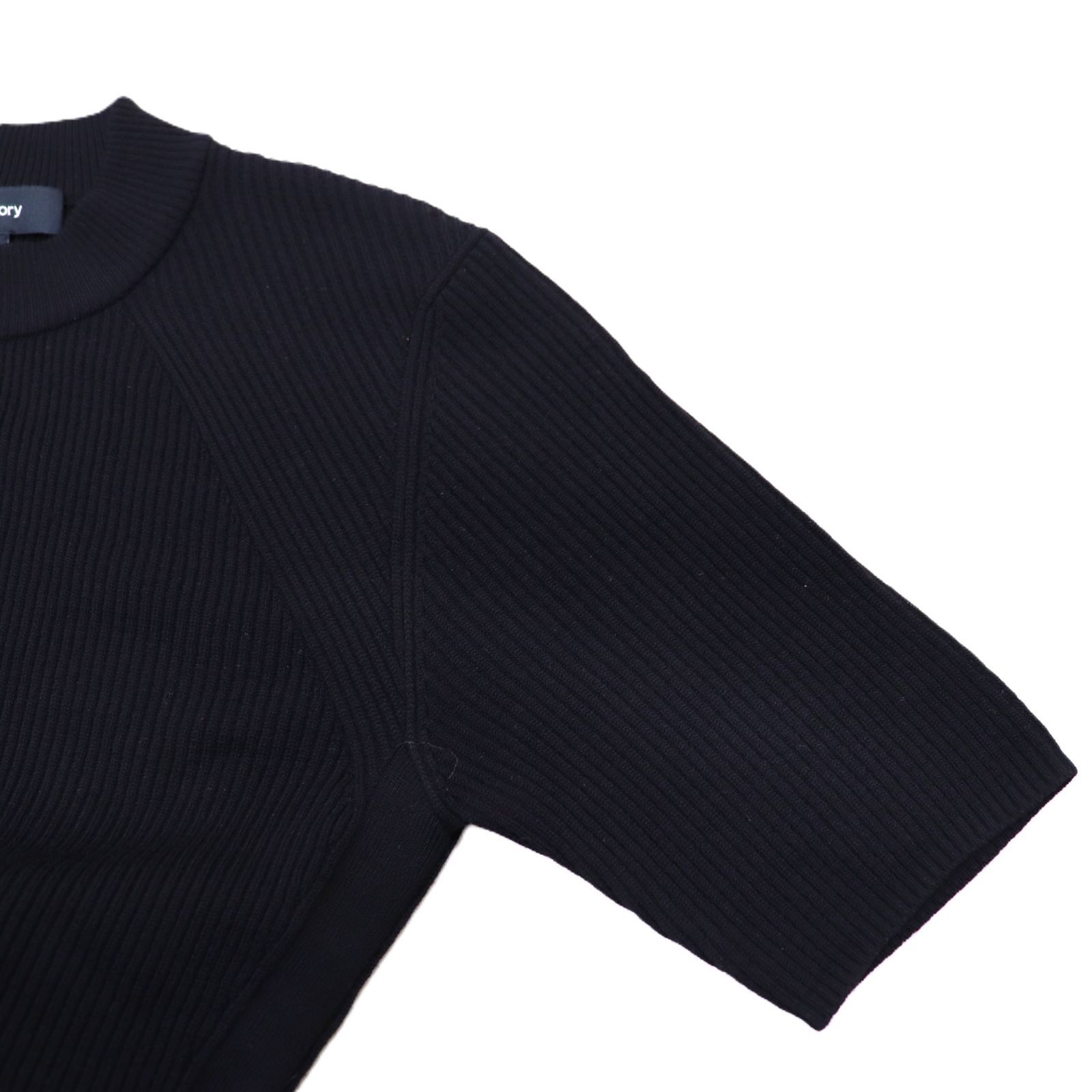 Theory セオリー レディース 半袖Tシャツ ブラック 無地 新品未使用 Theory セオリー レディース 半袖Tシャツ ブラック 無地 新品未