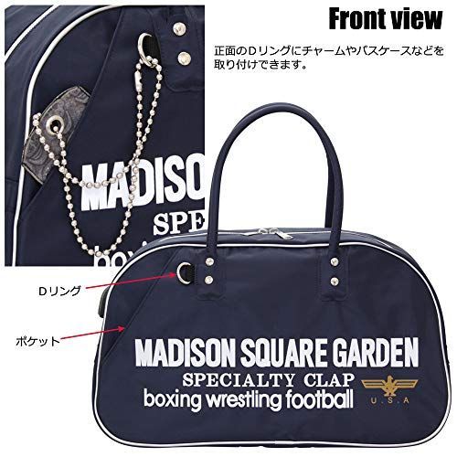 ネイビー MADISON SQUARE GARDEN ボストン 18L マジソンバック メンズ