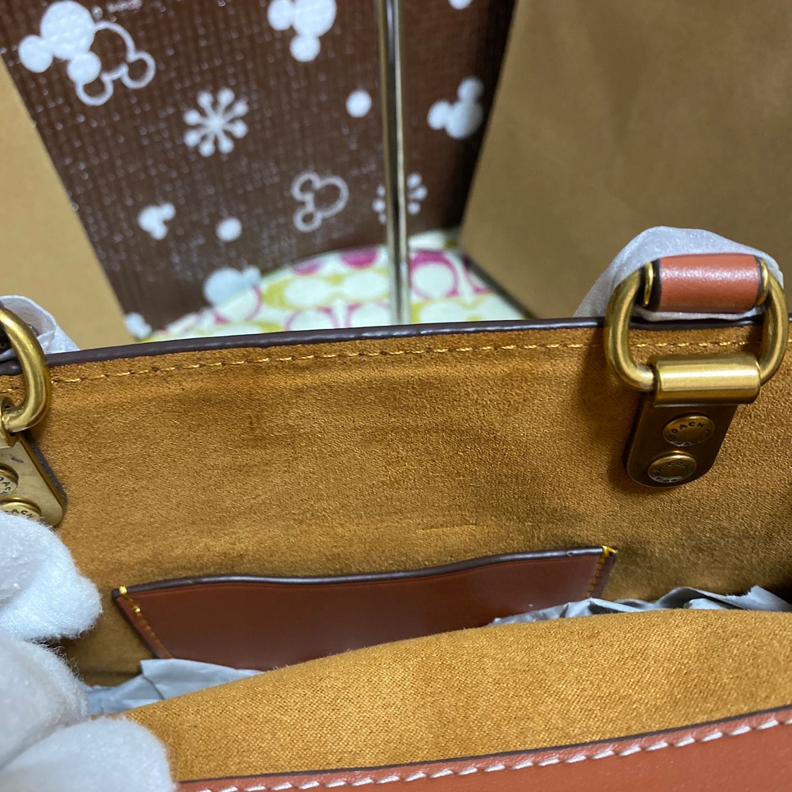 爆売り！】 新品 COACH コーチバッグ ディズニーミッキー コラボC8553