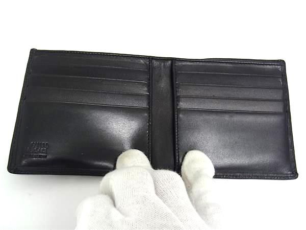 未使用　VERSACE ヴェルサーチ　レザー二つ折り財布　ブラック　黒 VERSACE ブラック 二つ折り財布 未使用 VERSACE ヴェルサーチ レザー二