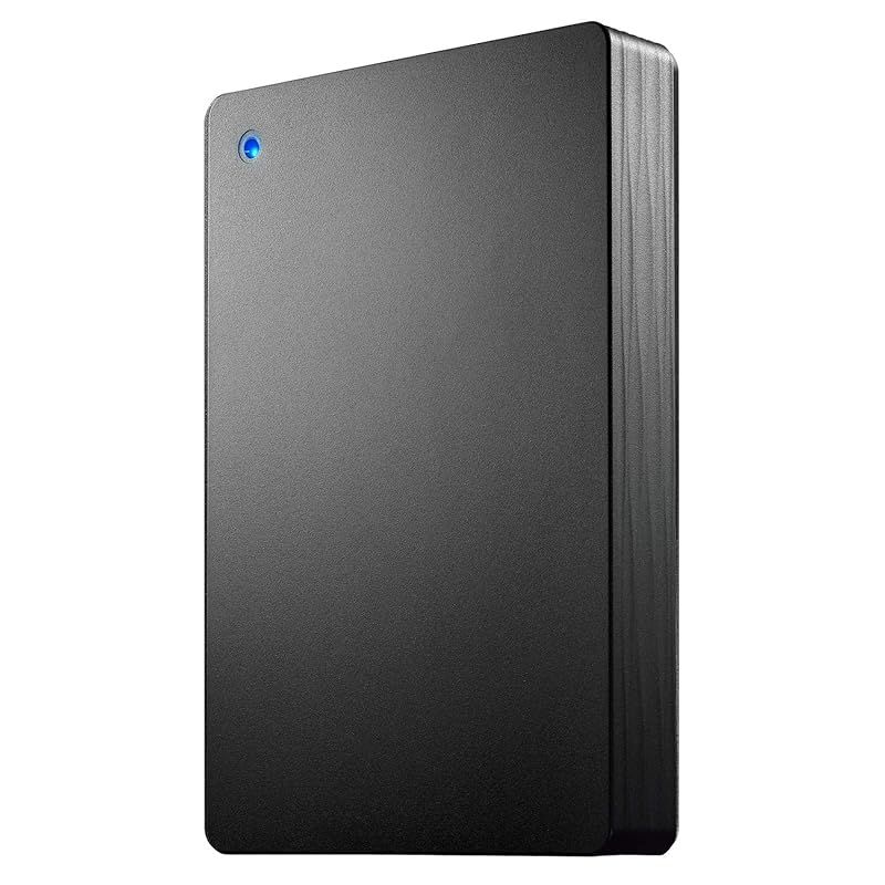 アイ オー データ ポータブルHDD 4TB USB 3.1 Gen1|バスパワー|PC|Mac|静音|故障予測 日本製 HDPH-UT4DKR|E