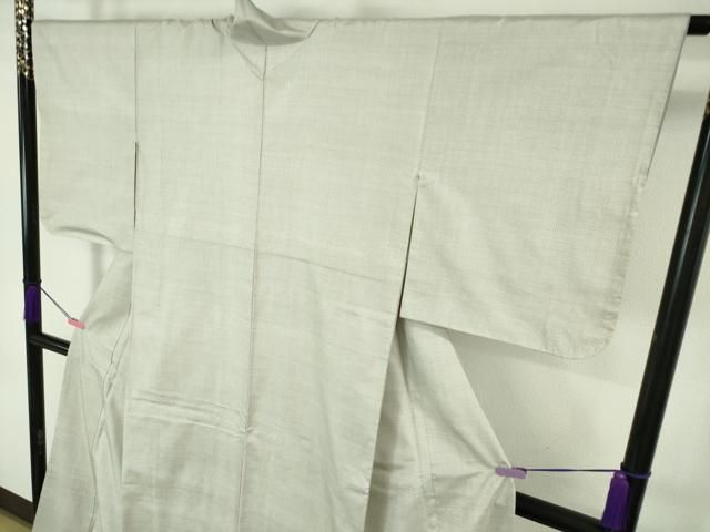 平和屋本店□極上 本場大島紬 白大島 アンサンブル 羽織セット 120亀甲