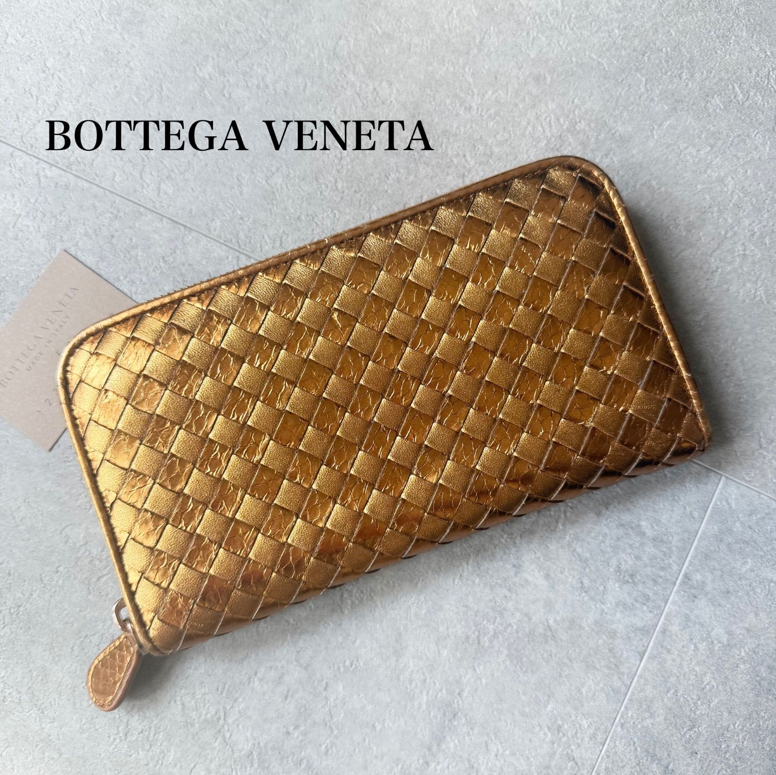 BOTTEGA VENETA 長財布 ブラウン 美品 Bottega Venetaボッテガ