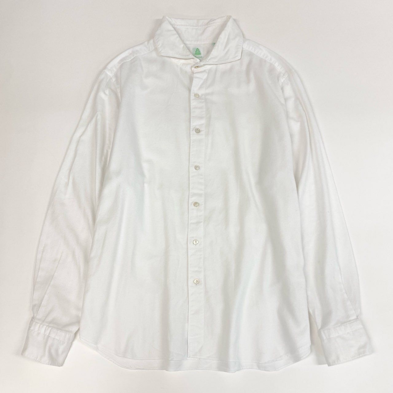 良品 finamore napoli フィナモレ 長袖 ホリゾンタルカラー ワイシャツ