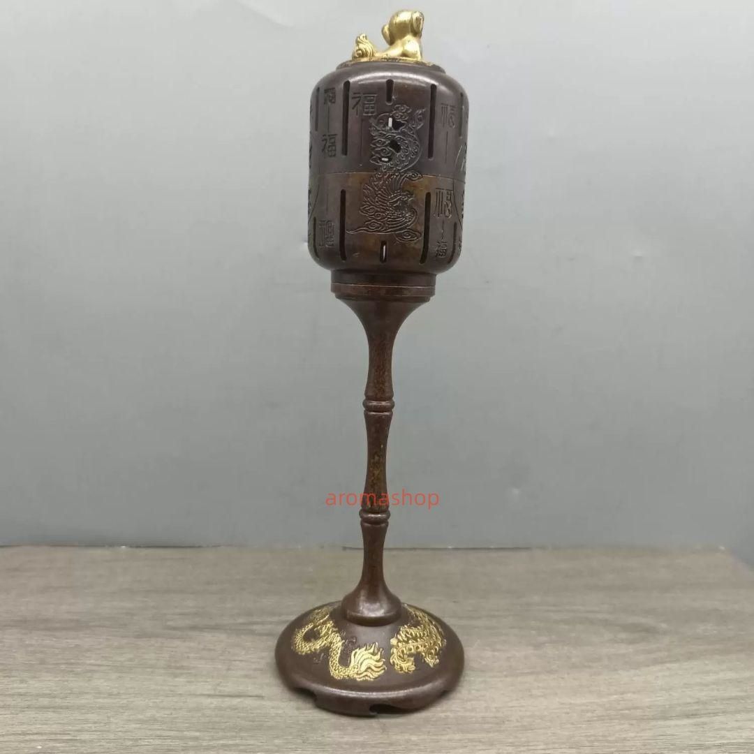 銅 細工 龍鳳宮灯香炉 檀香盤 室内 茶道 香道具 工芸品 置物 IMPECCABLEHEALTHCARESERVICES_COM