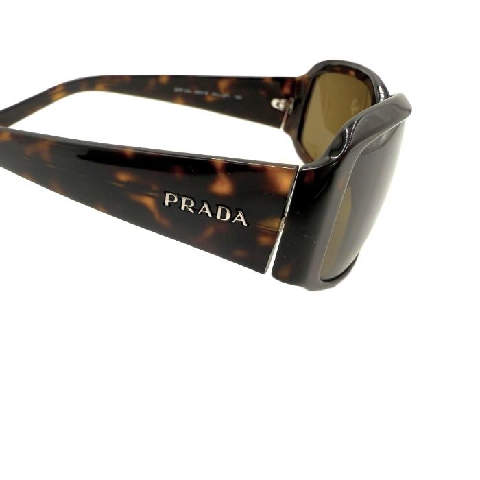 PRADA✨️美品 サングラス 三角ロゴ ゴールド金具 べっ甲 ブラウン プラダ PRADA サングラス べっ甲 おしゃれ ブラウン系レンズ