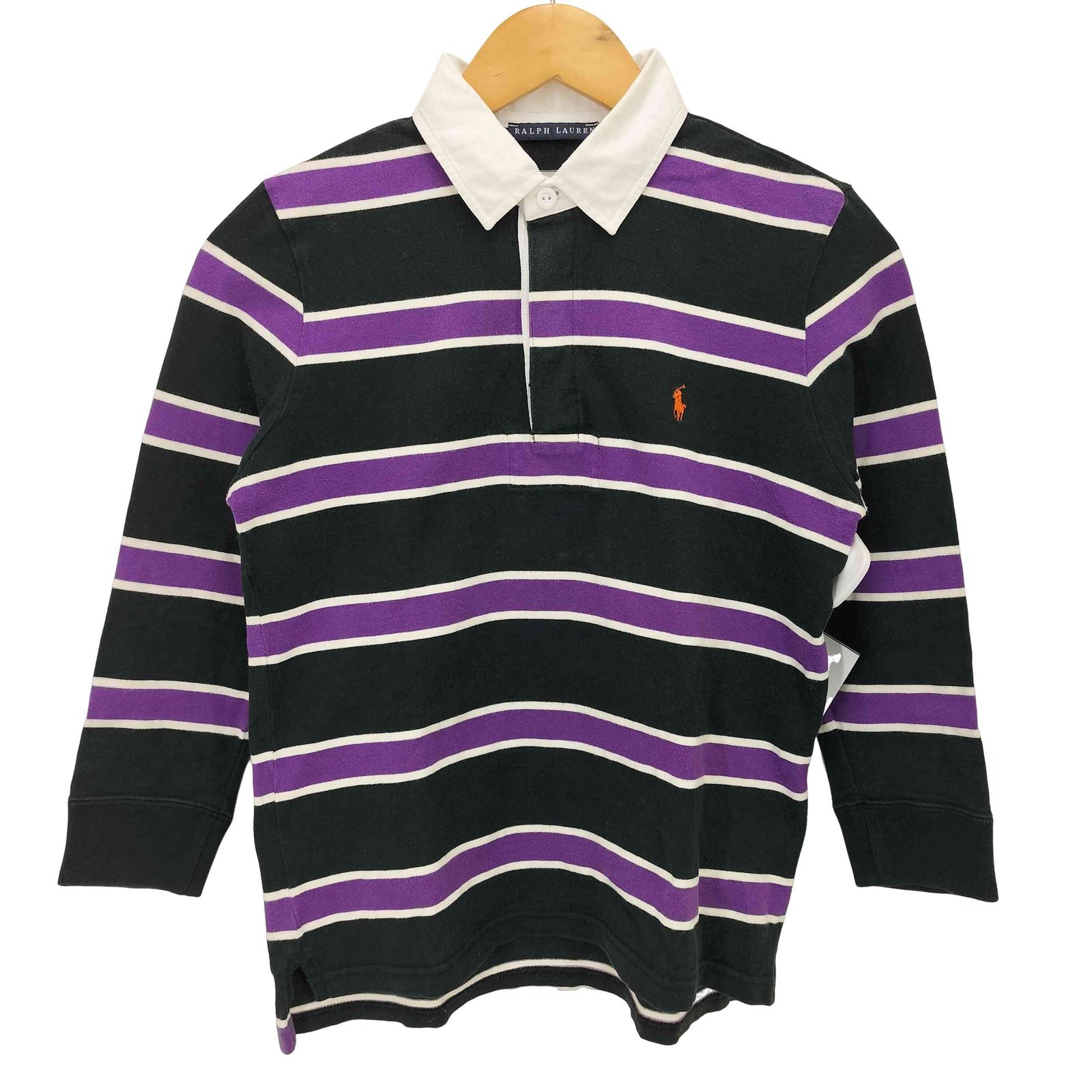 POLO GOLF Ralph Lauren マルチボーダー ポロシャツ ポロゴルフ ラルフローレン ワッペン付マルチボーダー柄ドライ