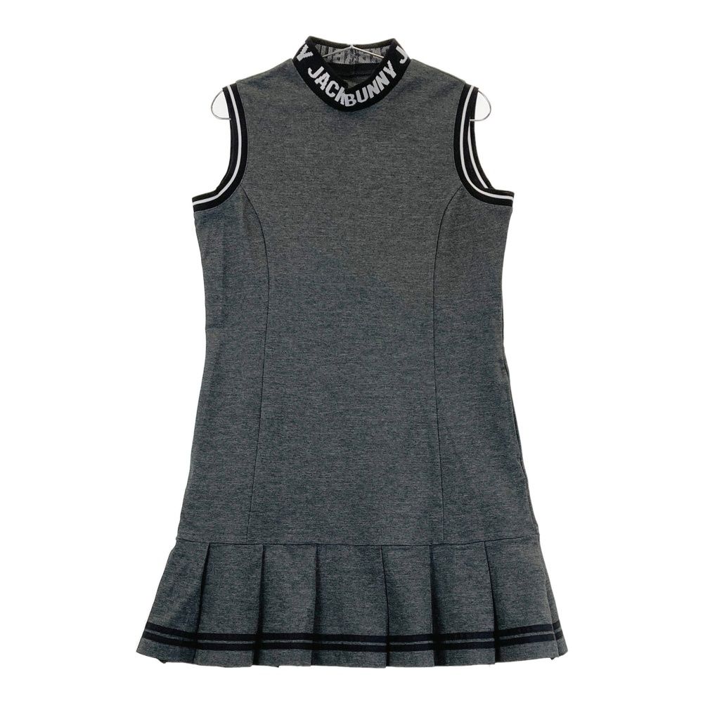 サイズ 2 JACK BUNNY ジャックバニー 2025年モデル ハイネック ノースリーブワンピース グレー系 240101527745 ゴルフウェア レディース ストスト