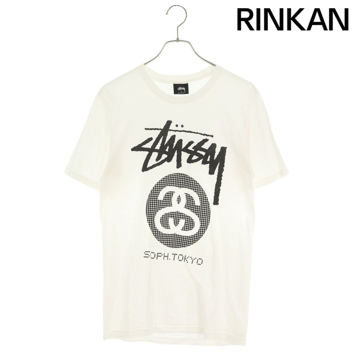 ステューシー ×ソフ SOPH ダブルネームロゴプリントTシャツ メンズ S