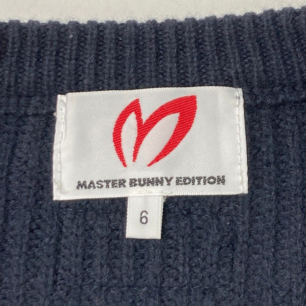 サイズ：6 MASTER BUNNY EDITION マスターバニーエディション  ファー切替 ニットセーター  ブラック系 [240101225175] ゴルフウェア メンズ ストスト