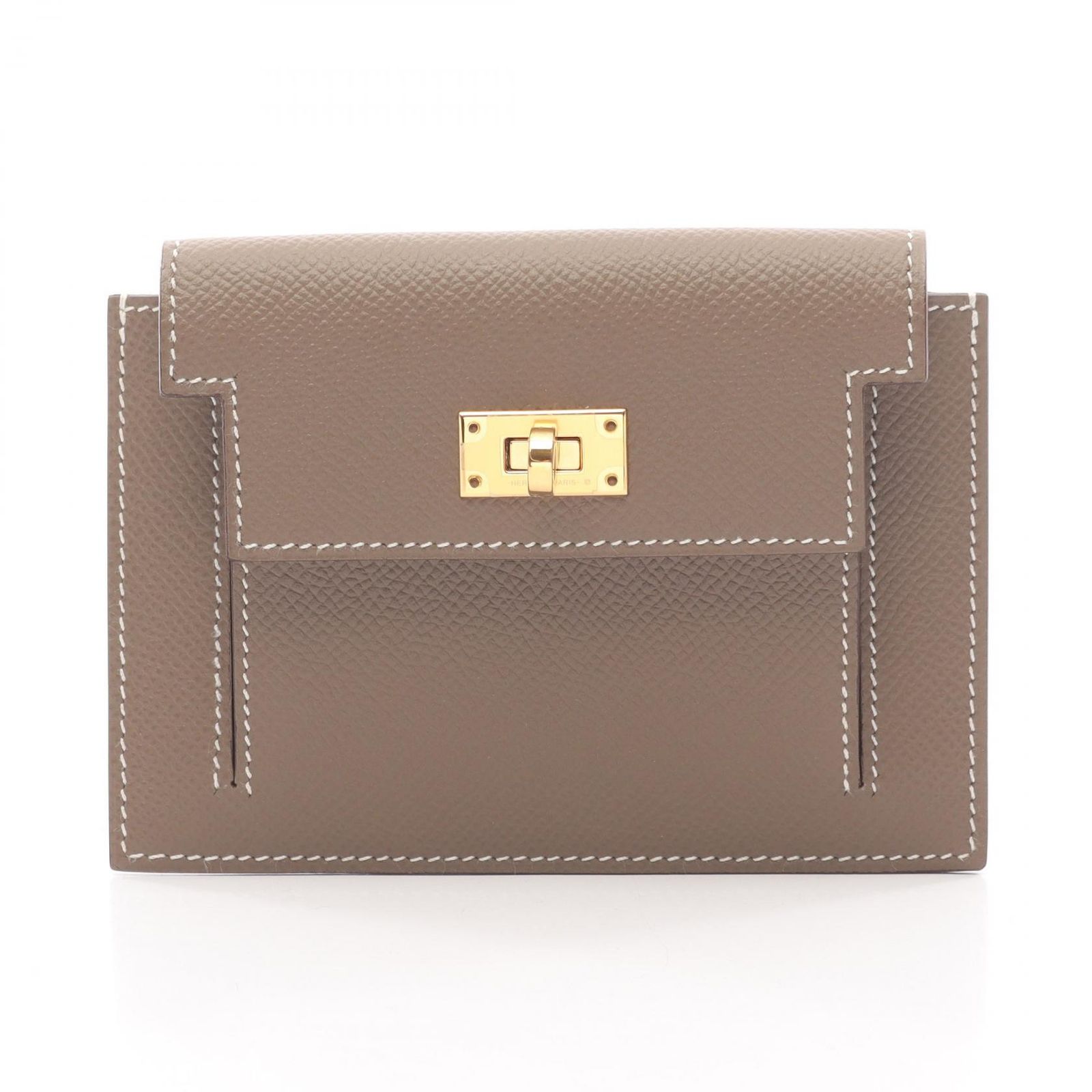 エルメス HERMES コインケース ケリー ポケット コンパクト エトゥープ エトゥープ その他 ケリーポケット コンパクト エトゥープ レディース Used A