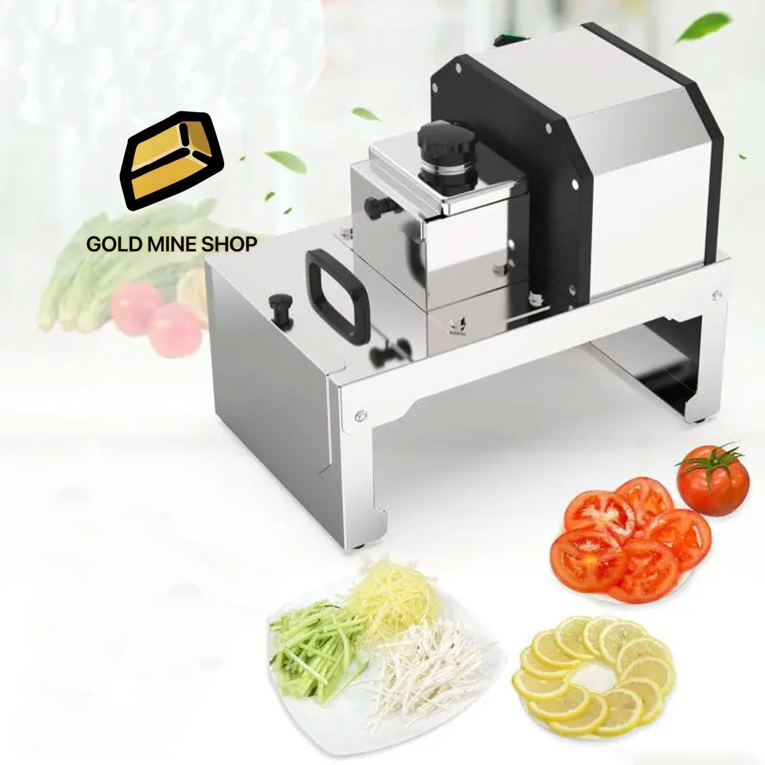 250W 業務用卓上シュレッダー 3kg|分 ステンレス製自動野菜スライサー 2枚刃セット 0.5-4mm厚さ調整 100x150mm 供給口