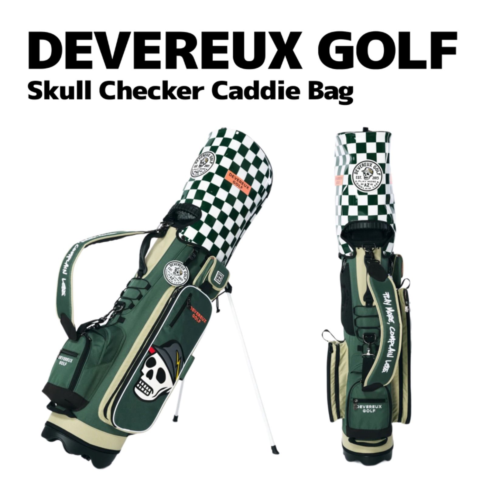 DEVEREUXGOLF スカルチェックキャディバッグ