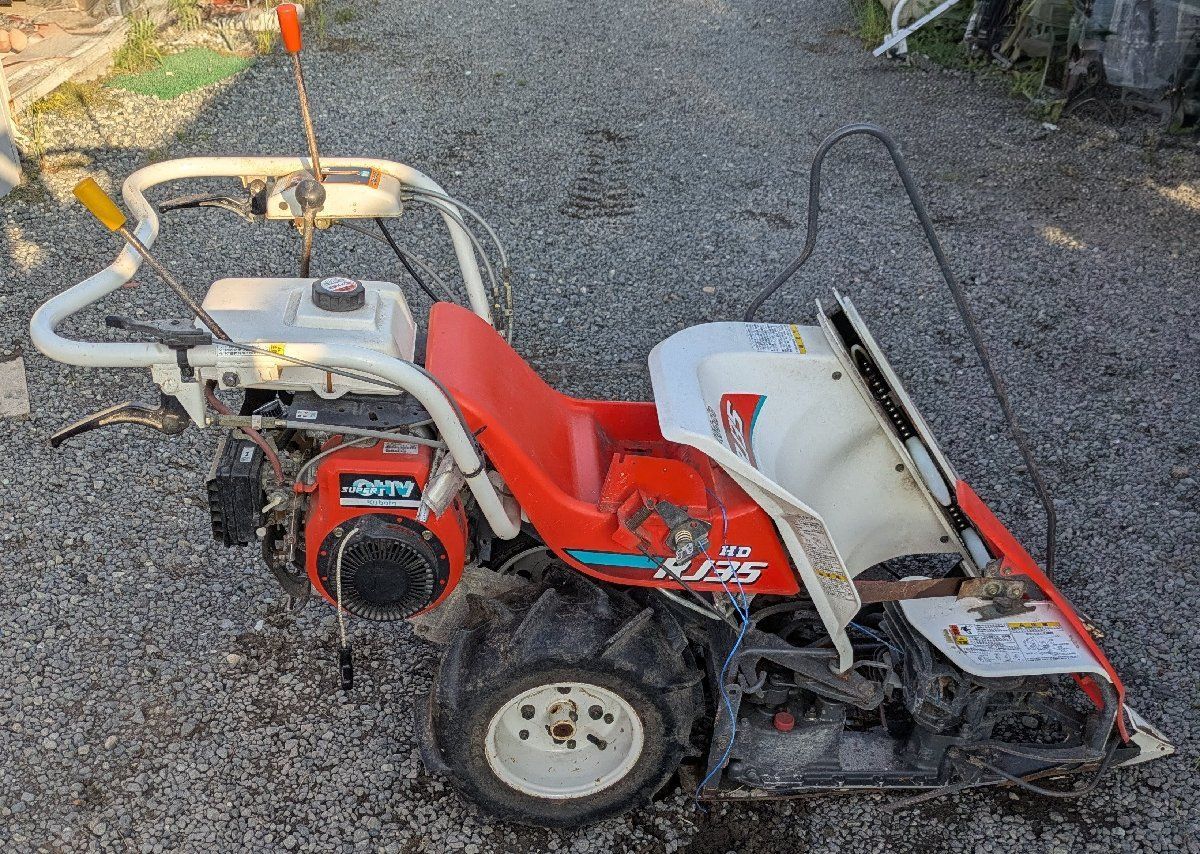 鹿児島発 クボタ一条刈りガソリンエンジンバインダーRJ35 送料別