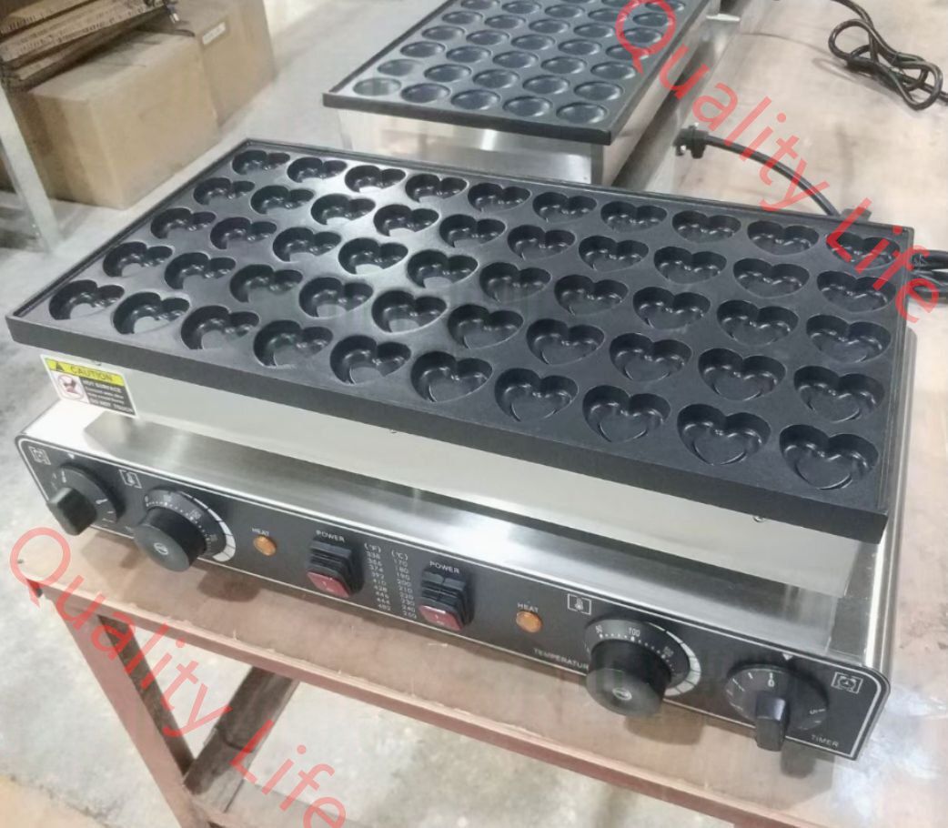 電気 ハート形 ベビーカステラメーカー ケーキ 50ピース 単相 1 0０V|業務用|飲食店|店舗用品