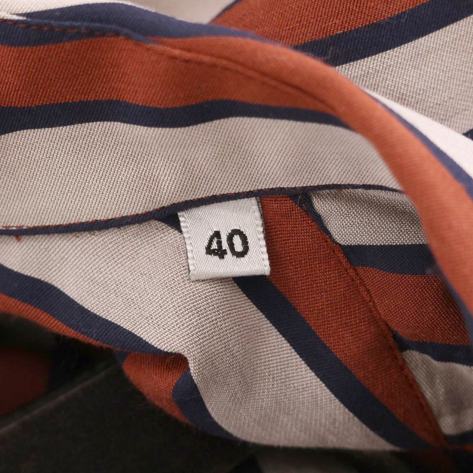 BAGUTTA バグッタ ストライプオープンカラーシャツ＊ - メルカリ