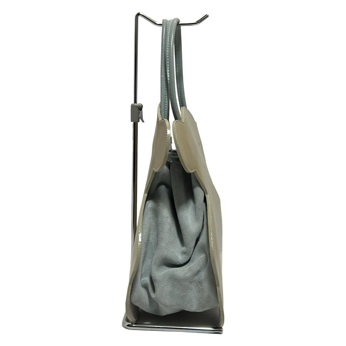 TOUS(トウス) トートバッグ - ベージュ×ライトブルー クマ レザー  