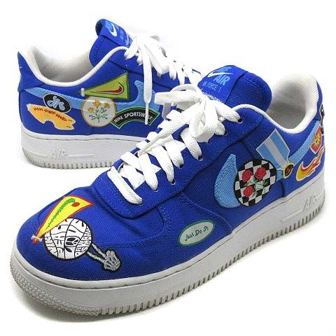 ナイキ NIKE エアフォースワン AIR FORCE 1 07 PRM ロサンゼルス パッチアップ Patched Up スニーカー 25.5cm DX2304-400
