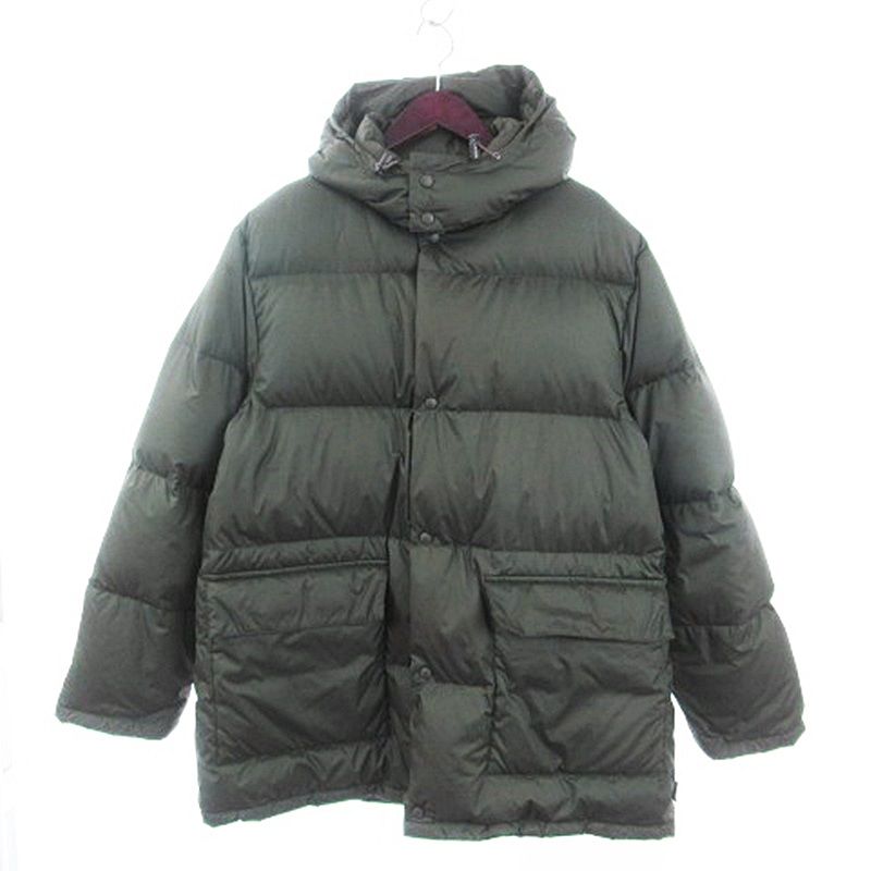 モンクレール　MONCLER　ジップアップ　ダウンブルゾン　カーキ　L モンクレールMONCLERジップアップダウンブルゾンカーキL