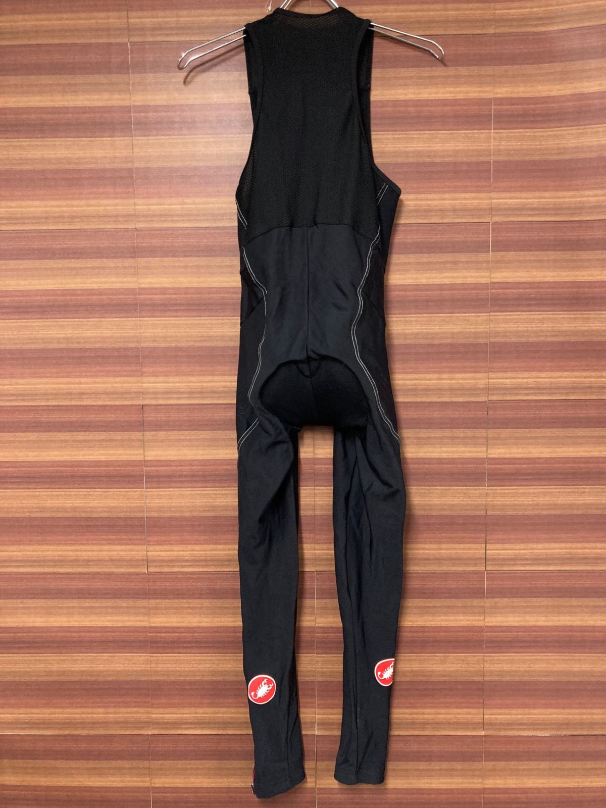 HT191 カステリ CASTELLI ビブタイツ 黒 M 裏起毛 ※スレあり