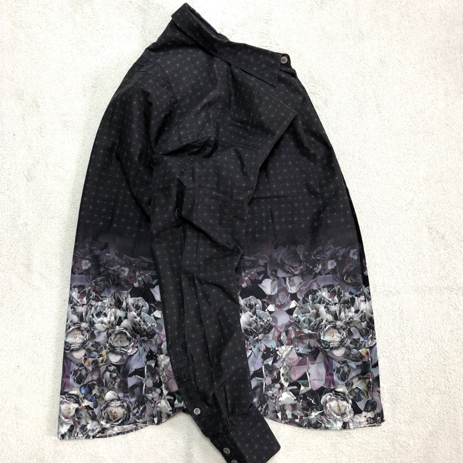 ポールスミス paulsmith 花柄 黒 ドレス シャツ メンズ レディース