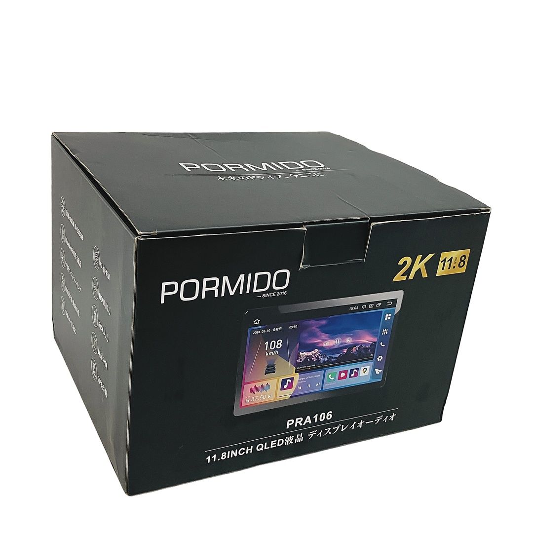 PORMIDO ディスプレイオーディオ PRA106 11.8インチ 8 256GB カーオーディオ アンドロイドナビ ポーミド み C10445782