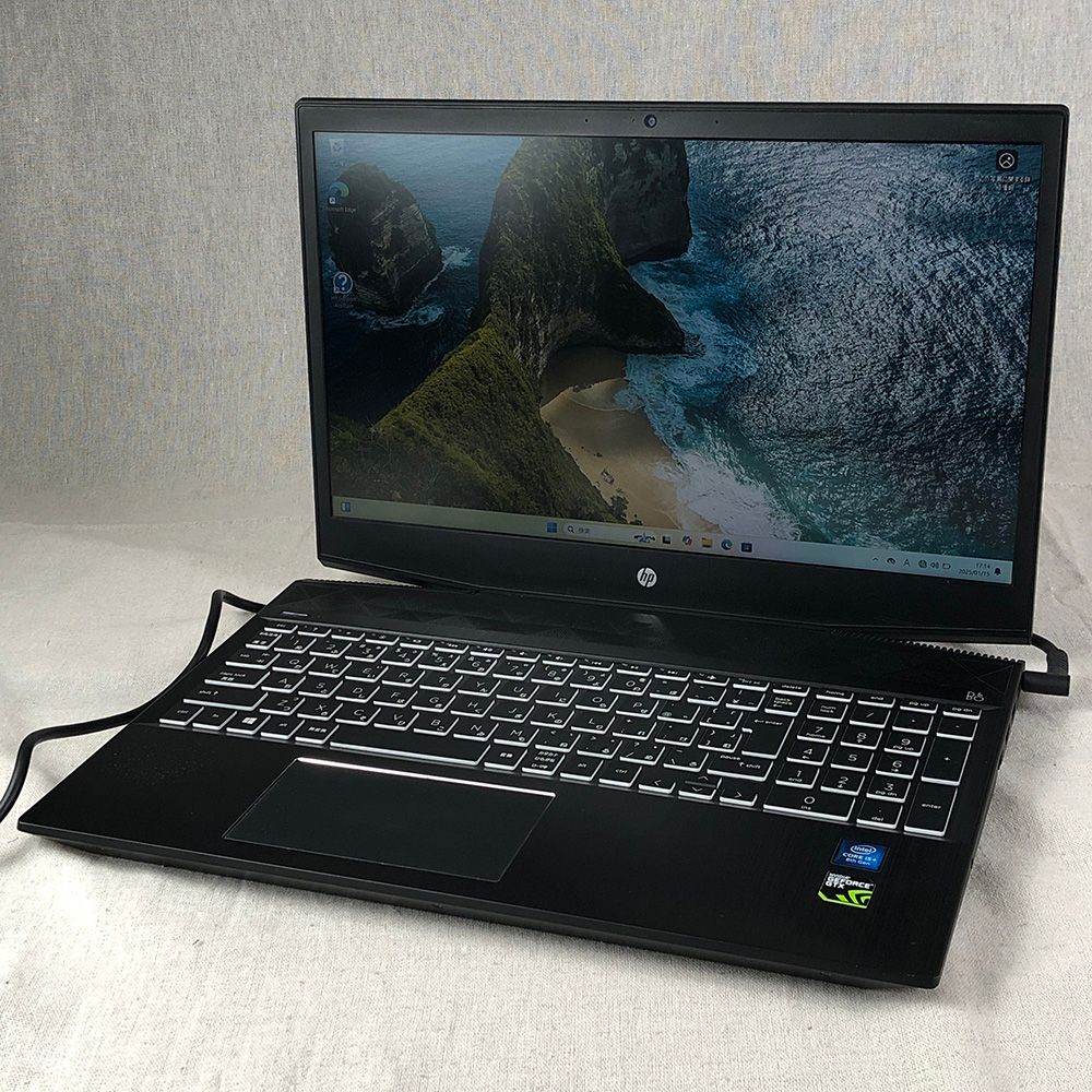 ジャンク品・本体のみゲーミングノートPC パソコン HP Pavilion Gaming Laptop 15-cx0054TX【i5-8300H・GTX1050・8GB・SSD256GB】充電不可/LT-JUNK-250267（035060）