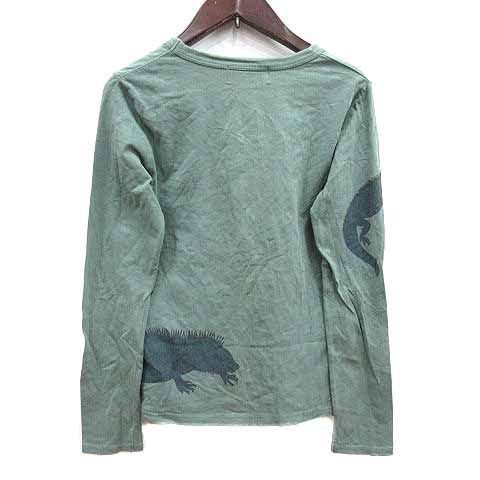 マッシュマニア　長袖　グリーン マッシュマニア mash mania Tシャツ カットソー クルーネック