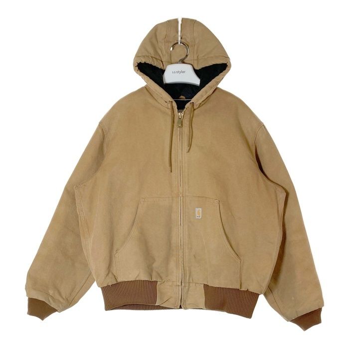Carhartt カーハート USA製 アクティブジャケット 裏キルティング ブラウン sizeL